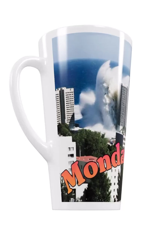 Catastrophic Series “ Tsunami Monday”  Latte 17oz Ceramic Mug